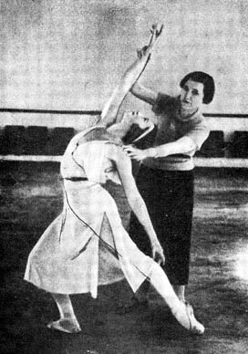 Agripina Jakovljevna Vaganova i Galina Ulanova