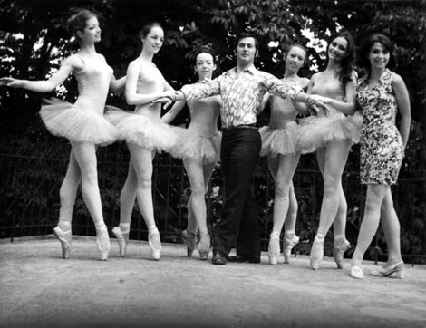 Baletna škola, 1970.: Vlasta Rittig, Mira Kušanić, Tuga Tarle, Alfredo Kollner, Branka Radulović, Vlasta Smoljanović, Mirjana Stipić