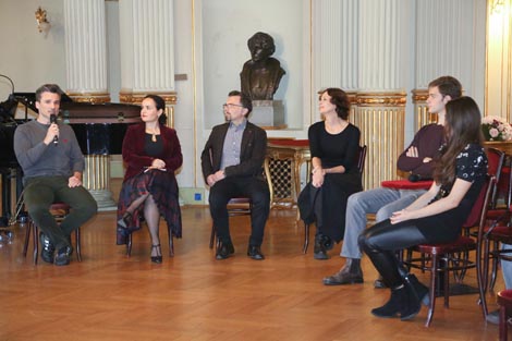 Tomislav Petranović, Iva Hraste Sočo i Massimiliano Volpini, Mihaela Davald Roksandić, Vito Križnjak i Vera Kreitmeyer na predstavljanju program Baletnog studija