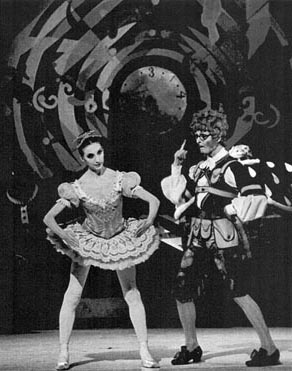 Ludmila Naranđa (Swanilda) i Marijan Jagušt (Franz) u baletu Coppélia Léa Delibesa