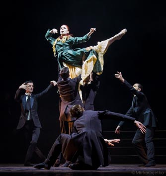 Hrvatsko narodno kazalište u Zagrebu: Miroslav Krleža – Leo Mujić, Gospoda Glembajevi, kor. i red. Leo Mujić, foto: © Mirko Cvjetko, 2017.