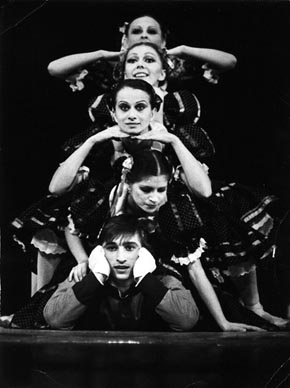 Ples kadeta 1978.: Marijan Babić, Spomenka Šparemblek, Mirjana Dodig, Ljiljana Gvozdenović i Gordana Rajs Cvenk