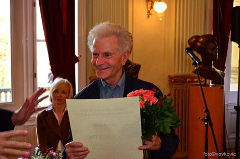 Ivica Sertić na dodjeli nagrade HDPBU-a za cjelokupan doprinos baletnoj umjetnosti 4. studenoga 2011.