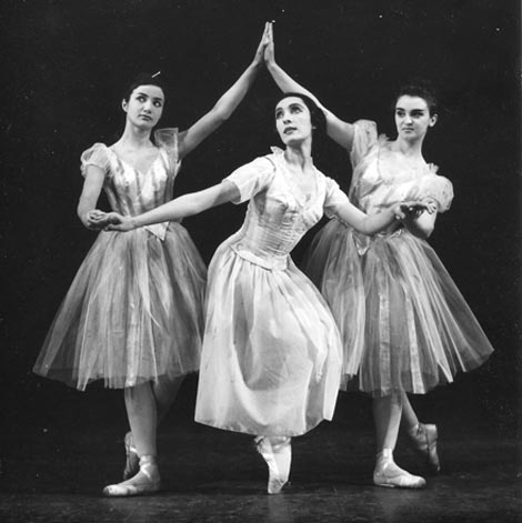 Ivanka Žunac, Maja Bezjak i Vesna Butorac u baletu Lepa Vida