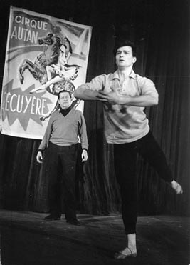 Miljenko Banović i Serge Lifar na probi, 1962./1963.