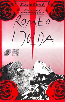 NAslovnica programske knjižice baleta Romeo i Julija, HNK Ivana pl. Zajca, 