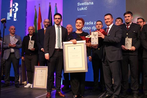 Svetlana Lukić na dodjeli Nagrade grada Jastrebarskog za životno djelo, 2024.