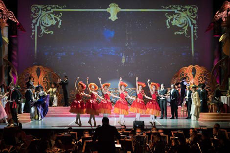 Mađarska državna opera (Magyar Állami Operaház): Ronald Hynd / Franz Lehár, Vesela udovica, kor. Ronald Hynd, foto: Valter Berecz