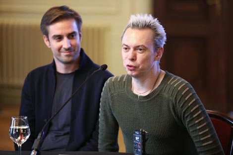 Leonard Jakovina (ravnatelj Baleta HNK u Zagrebu) i Vladimir Malahov na konferenciji za novinare