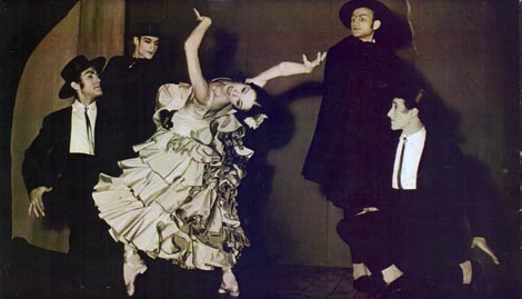 Zvonimir Podkovac u baletu Bolero, Hrvatsko narodno kazalište u Zagrebu, 1954.