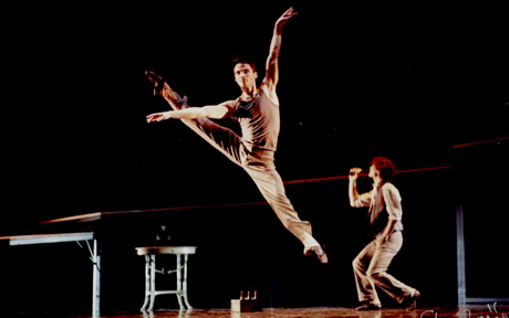 Tomislav Petranović kao Stanley Kowalsky na praizvedbi baleta Mladena Tarbuka i Dinka Bogdanića TRAMVAJ ZVAN ČEŽNJA, HNK u Zagrebu, 15. travnja 2005., foto: Saša Novković 